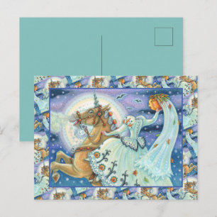 CARTES POUR FÊTES ANNUELLES MARIÉE DE SLEEPY HOLLOW, HORSEMAN PALOMINO HORSEMA