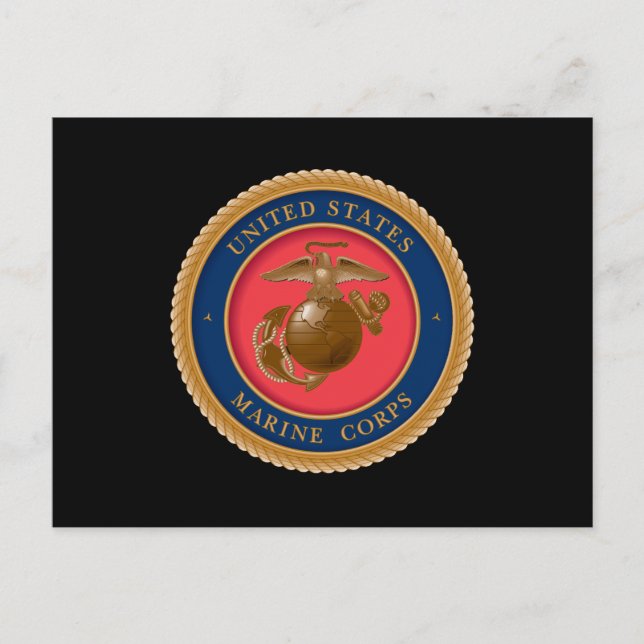 Cartes Pour Fêtes Annuelles Marine Corps Seal (Devant)
