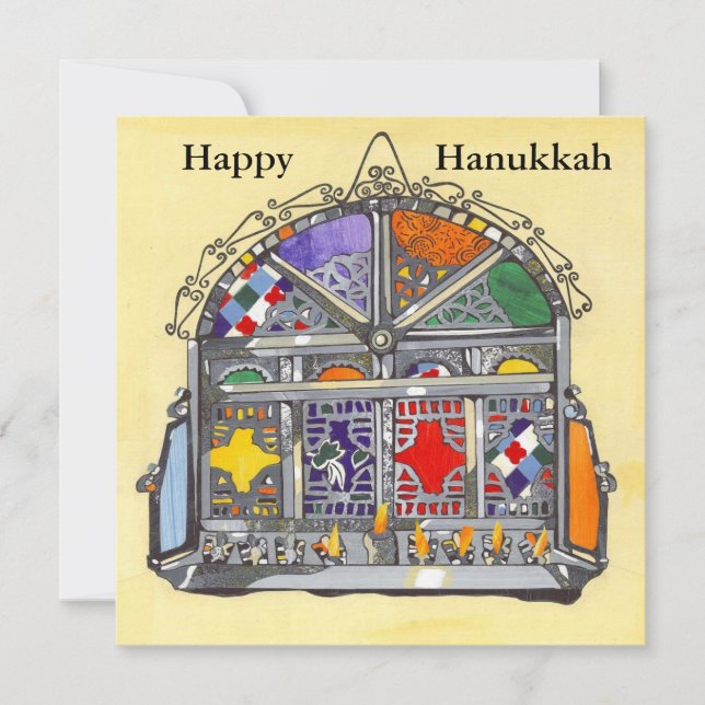 Cartes Pour Fêtes Annuelles Marocain heureux Hanoukka (Devant)