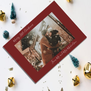 Cartes Pour Fêtes Annuelles Marry Little Christmas Red