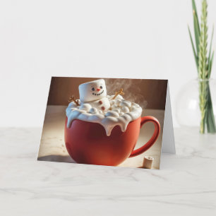 Cartes Pour Fêtes Annuelles Marshmallow Snowman