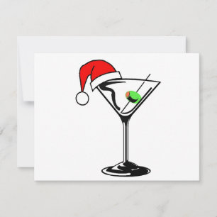 Cartes Pour Fêtes Annuelles Martini de Noël