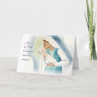 Cartes Pour Fêtes Annuelles Mary et enfant
