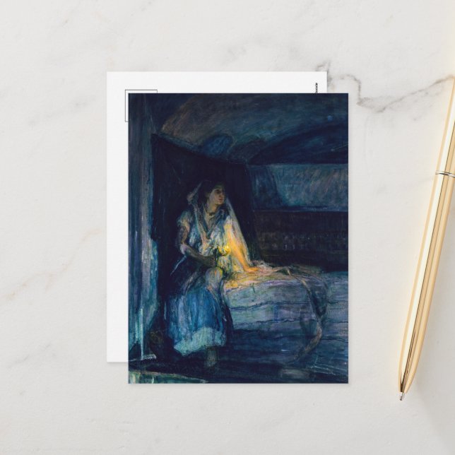 Cartes Pour Fêtes Annuelles Mary par Henry Ossawa Tanner (Devant/Arrière en situation)