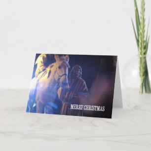 Cartes Pour Fêtes Annuelles Mary sur une mule, Noël
