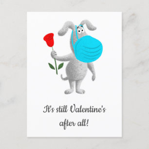 Cartes Pour Fêtes Annuelles Masque de chien Heureuse Sainte-Valentin 2021