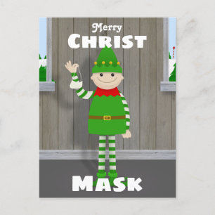 Cartes Pour Fêtes Annuelles Masque de Noël