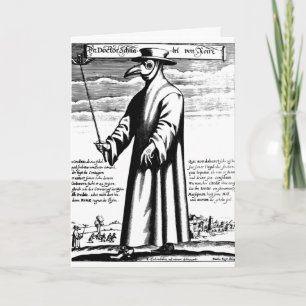 Cartes Pour Fêtes Annuelles Masque de peste du docteur
