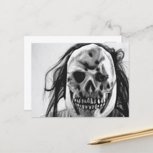 Cartes Pour Fêtes Annuelles Masque Déplaisant effrayant