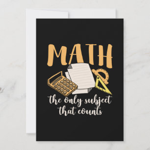 Cartes Pour Fêtes Annuelles Math Enseignant Math Le Seul Sujet