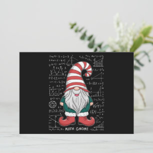 Cartes Pour Fêtes Annuelles Math Gnome Groupe de jumelage de famille Noël