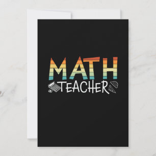 Cartes Pour Fêtes Annuelles Math Teacher