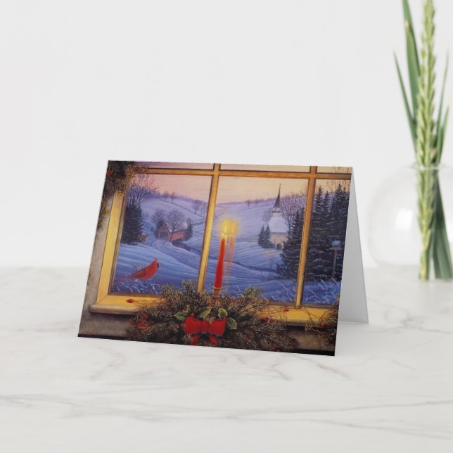 Cartes Pour Fêtes Annuelles Matin Noël (Devant)