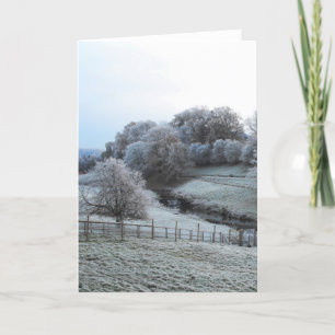 Cartes Pour Fêtes Annuelles Matinée glaciale