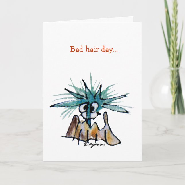 Cartes Pour Fêtes Annuelles Mauvaise bande dessinée de coiffeur de bernache de (Devant)