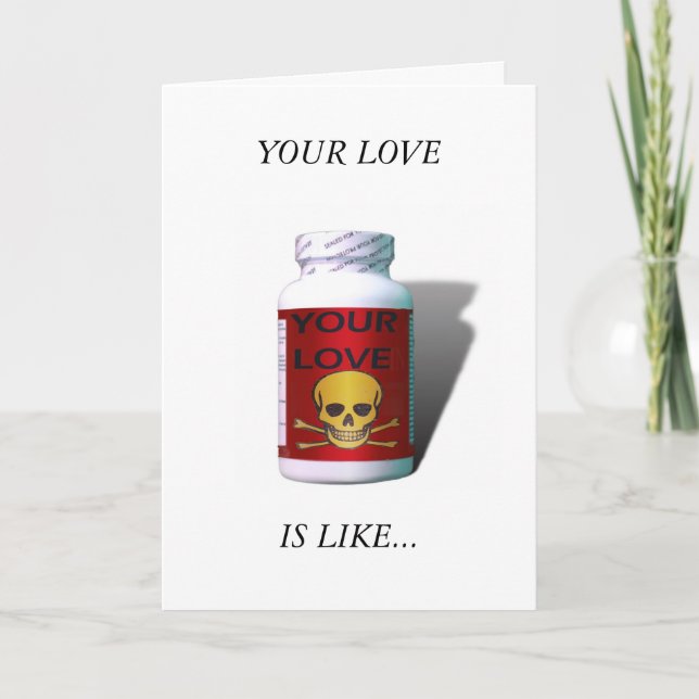 Cartes Pour Fêtes Annuelles Mauvaise médecine * Anti-Valentine (Devant)