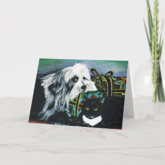 Cartes Pour Fêtes Annuelles "Max et Boston"