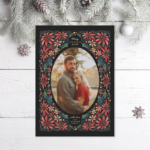 Cartes Pour Fêtes Annuelles Maximaliste Poinsettia