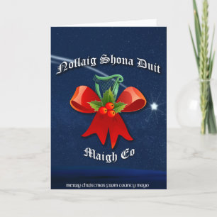 Cartes Pour Fêtes Annuelles Mayo Irish Christmas Card - Nollaig Shona Duit