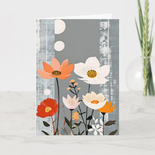 Cartes Pour Fêtes Annuelles MCM Fleurs de médias mixtes Fête des mères