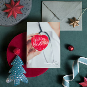 Cartes Pour Fêtes Annuelles Médecin cardiologue Bonne année Noël