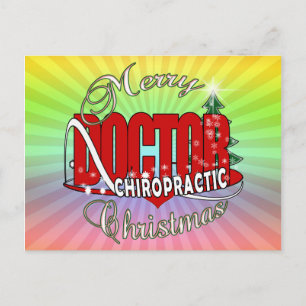 CARTES POUR FÊTES ANNUELLES MÉDECIN CHIROPRATIQUE DE NOËL