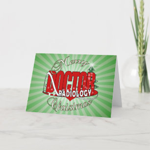 CARTES POUR FÊTES ANNUELLES MÉDECIN DE RADIOLOGIE DE NOËL