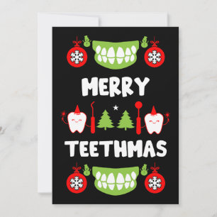 Cartes Pour Fêtes Annuelles Médecin dentaire Xmas