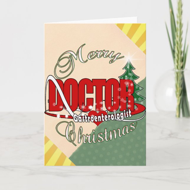 Cartes Pour Fêtes Annuelles MÉDECIN EN Gastro-entérologie NOËL (Devant)