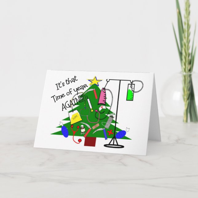 Cartes Pour Fêtes Annuelles Medical christmas Tree Toxits (Devant)