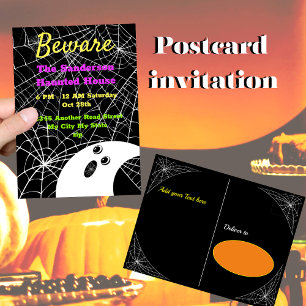 Cartes Pour Fêtes Annuelles Méfiez-vous des mauvaises herbes d'araignée noire 