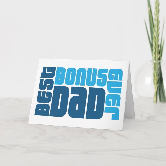 Cartes Pour Fêtes Annuelles Meilleur Bonus Papa Jamais Photo Fête des pères (Devant)