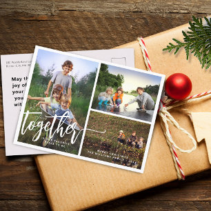 Cartes Pour Fêtes Annuelles Meilleur Collage De Photos Avec Lettres À Main