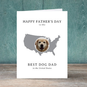 Cartes Pour Fêtes Annuelles Meilleur Papa Chien aux USA Photo de la Fête des P