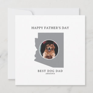 Cartes Pour Fêtes Annuelles Meilleur papa chien en Arizona Photo Fête des père