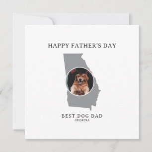 Cartes Pour Fêtes Annuelles Meilleur Papa Chien Géorgie Photo Fête des Pères
