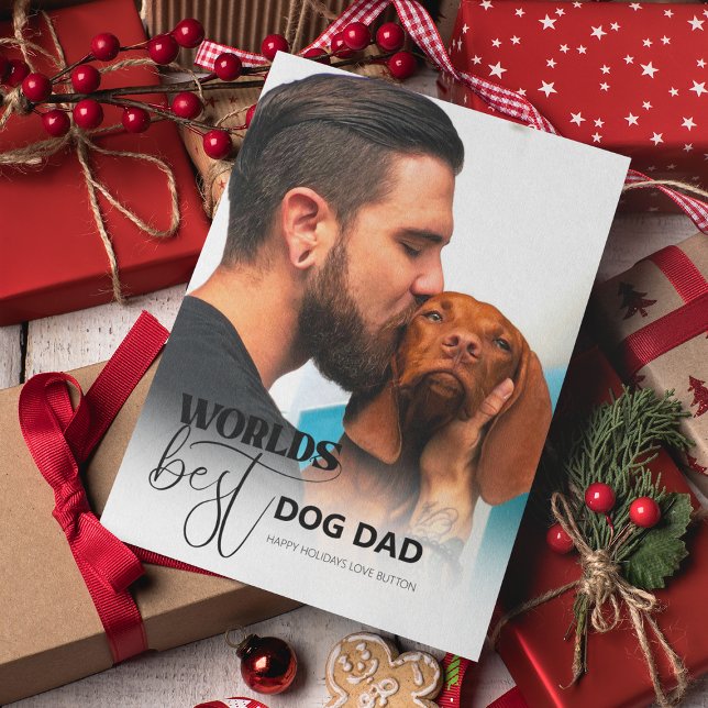 Cartes Pour Fêtes Annuelles Meilleur papa de chien (Créateur téléchargé)