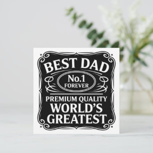 Cartes Pour Fêtes Annuelles Meilleur Papa Ever
