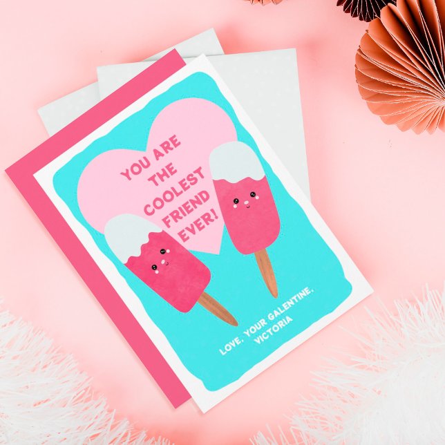 Cartes Pour Fêtes Annuelles Meilleure amie Glace Galentine's Saint-Valentin (Créateur téléchargé)