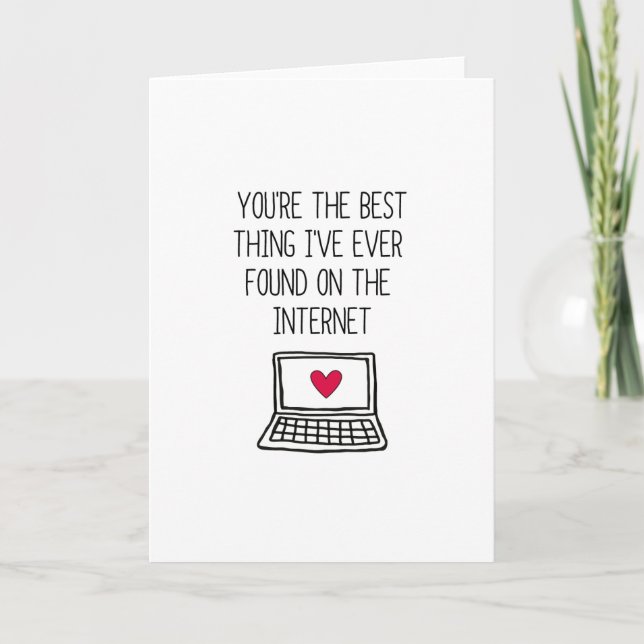 Cartes Pour Fêtes Annuelles Meilleure chose sur Internet | Rencontres en ligne (Devant)