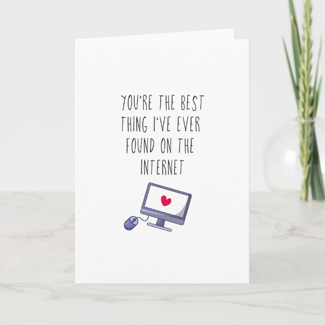 Cartes Pour Fêtes Annuelles Meilleure chose sur Internet | Rencontres en ligne (Devant)