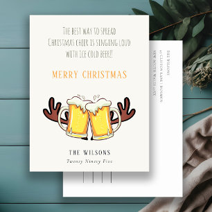 Cartes Pour Fêtes Annuelles Meilleure Façon Drôle De Diffuser La Bière À La Re