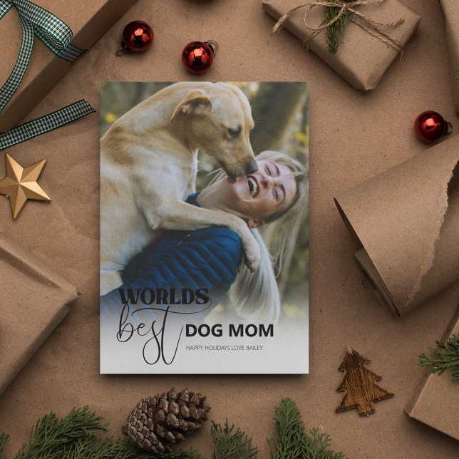 Cartes Pour Fêtes Annuelles Meilleure Maman de Chien du Monde (Créateur téléchargé)