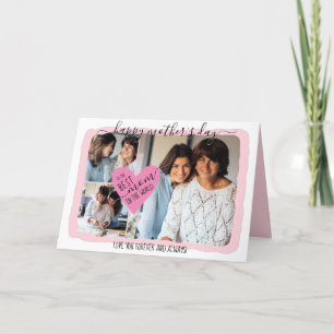 Cartes Pour Fêtes Annuelles Meilleure Maman du Monde Collage de Photos Fête de