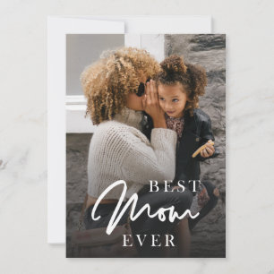 Cartes Pour Fêtes Annuelles Meilleure maman jamais photo personnalisée Fêtes d