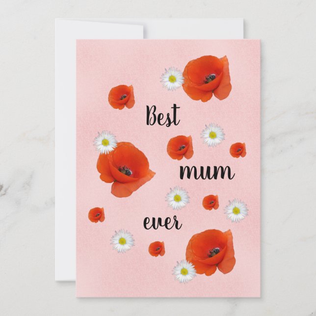 Cartes Pour Fêtes Annuelles Meilleure maman - jour des mères (Devant)