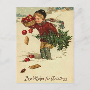 Cartes Pour Fêtes Annuelles Meilleurs voeux de Noël