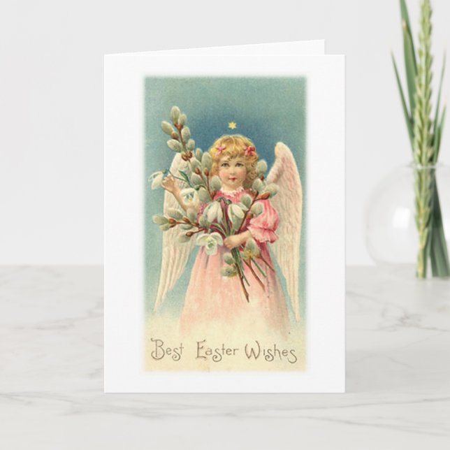 Cartes Pour Fêtes Annuelles Meilleurs voeux de Pâques Ange de Pâques (Devant)
