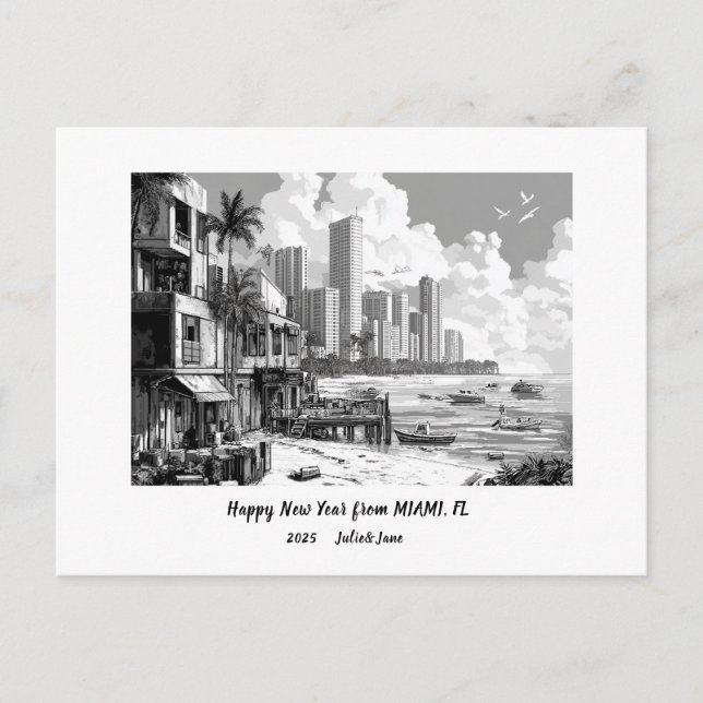 Cartes Pour Fêtes Annuelles Meilleurs vœux personnalisés pour la nouvelle anné (Devant)