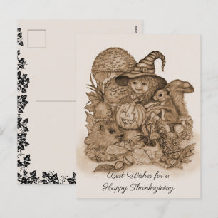 Cartes Pour Fêtes Annuelles Meilleurs voeux pour un Bon thanksgiving
